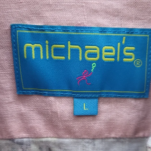 Michaels Pink and Blue Fabric Label - Picture 2 of 6